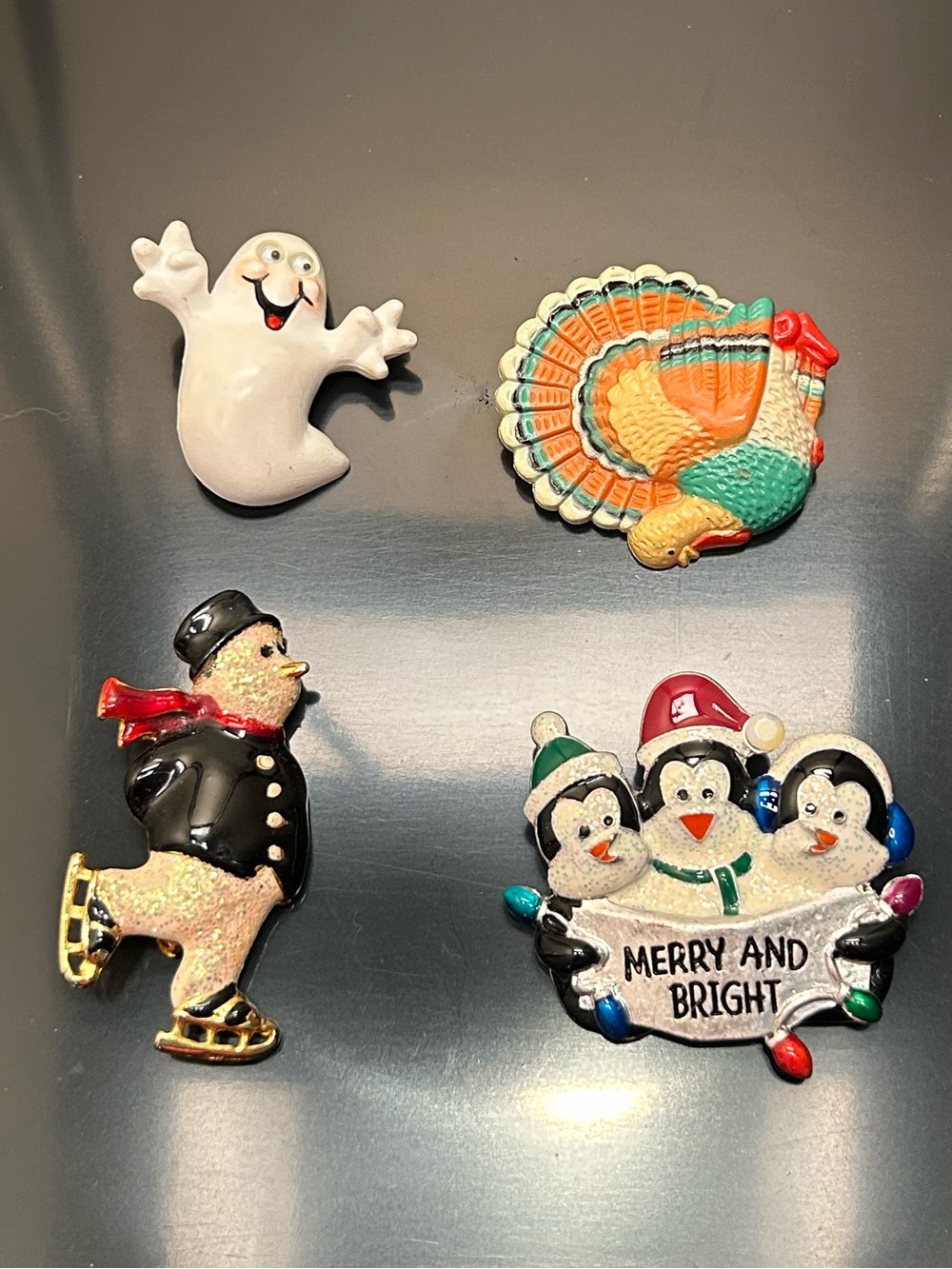 Holiday Brooches